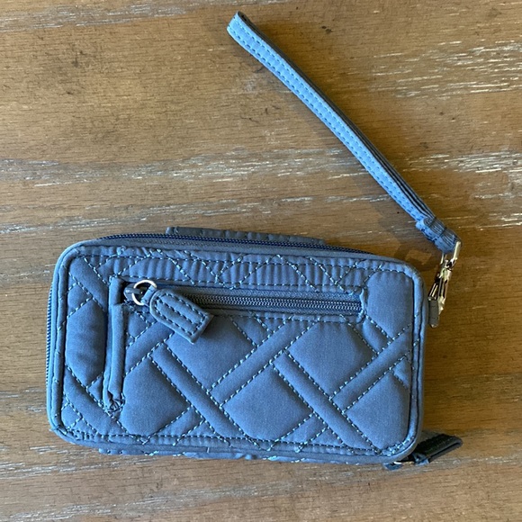Vera Bradley Gray Wristlet - Picture 3 of 10